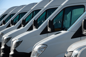 white commercial vehicles